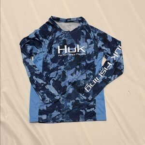 Huk Blue Camo Performance Shirt